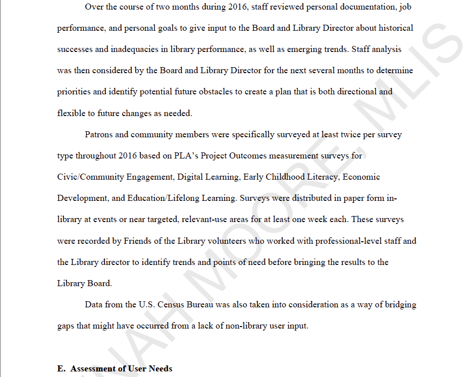 Library Strategic Plan Thumbnail